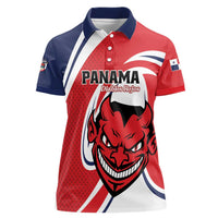 Custom Panama Rugby Women Polo Shirt Diablos Rojos Go Champions