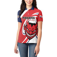 Custom Panama Rugby Women Polo Shirt Diablos Rojos Go Champions