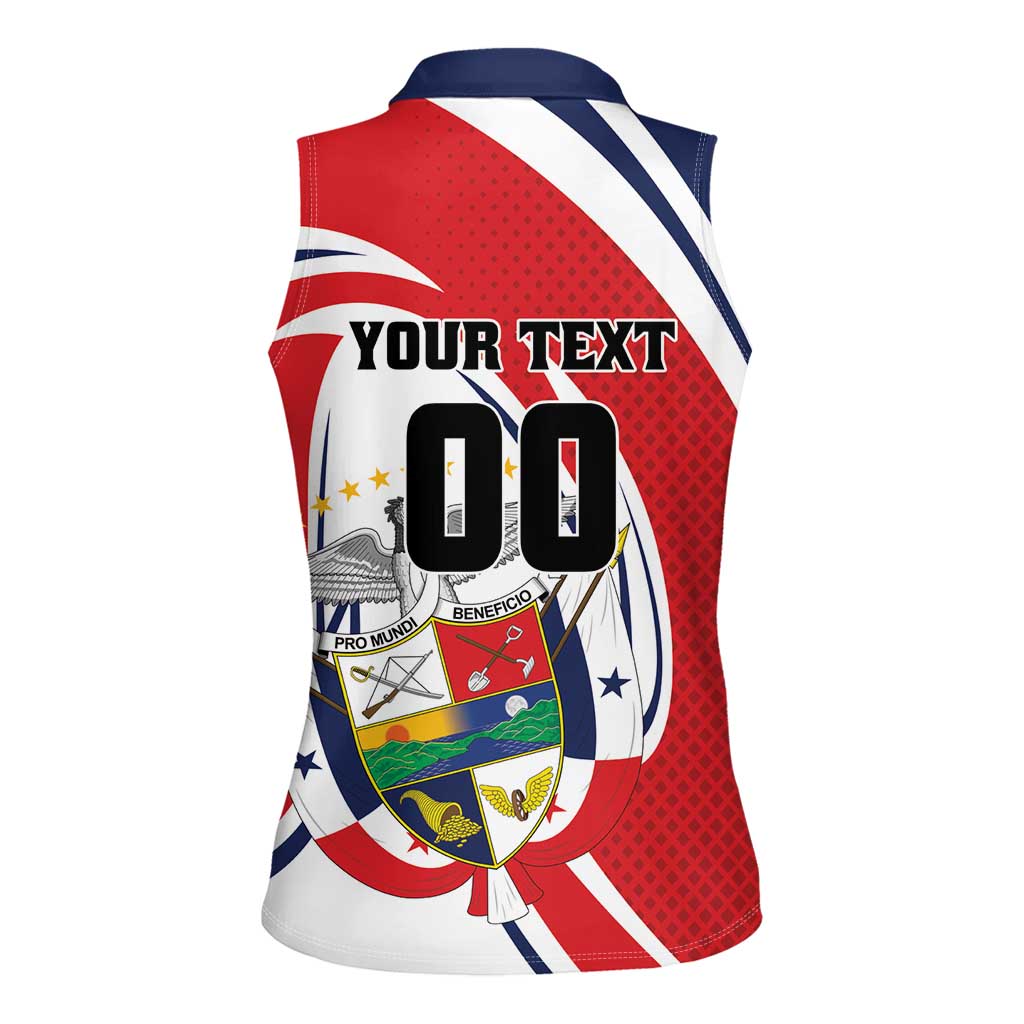 Custom Panama Rugby Women Sleeveless Polo Shirt Diablos Rojos Go Champions