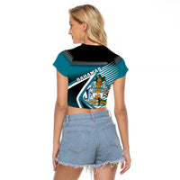 The Bahamas Raglan Cropped T Shirt Bahamian Blue Marlin Special Version - Wonder Print Shop