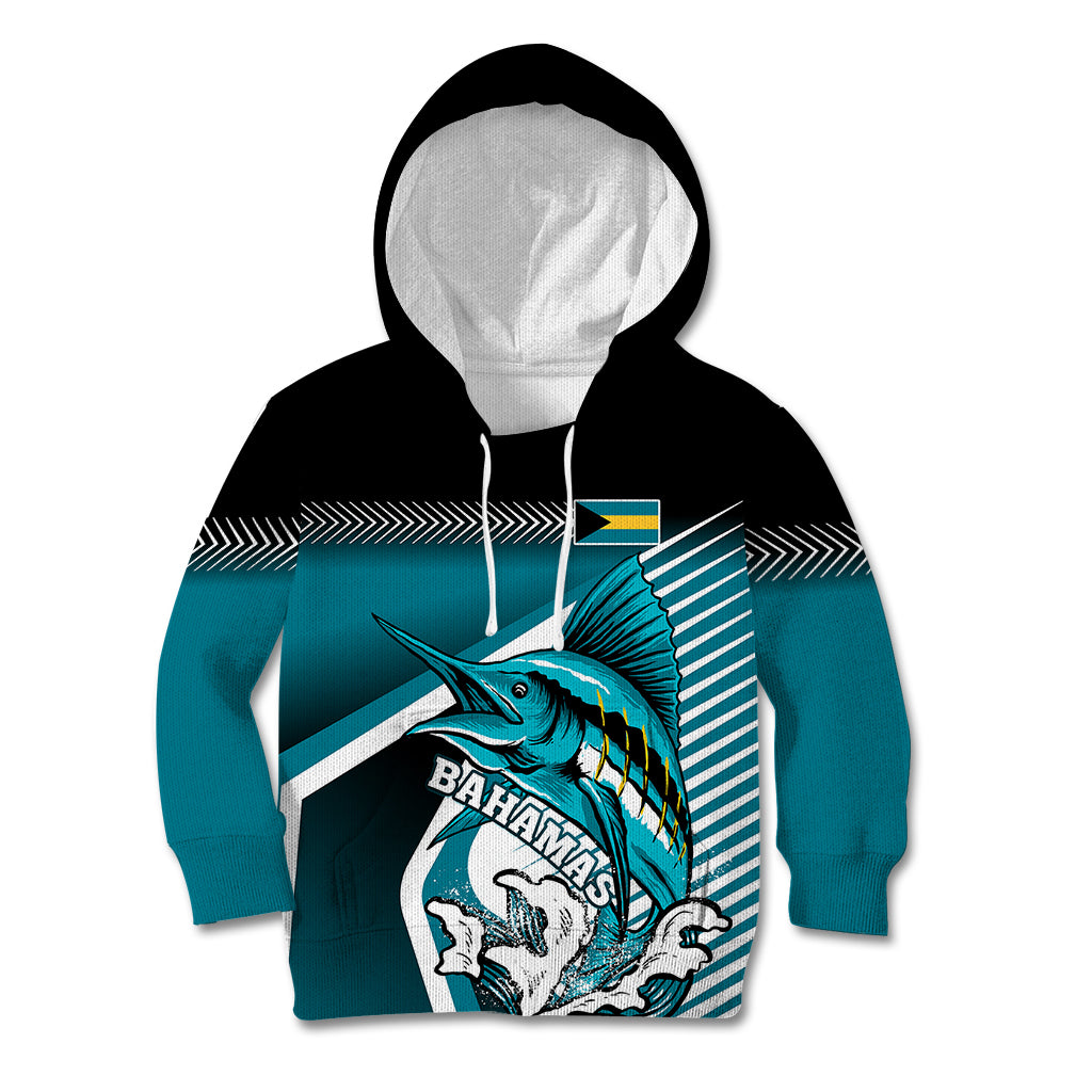 Personalised The Bahamas Kid Hoodie Bahamian Blue Marlin Special Version - Wonder Print Shop