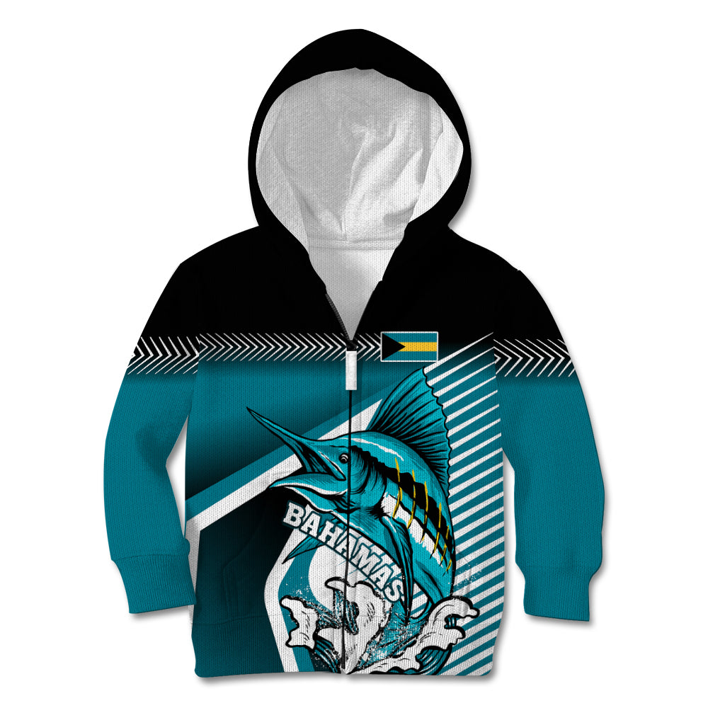 Personalised The Bahamas Kid Hoodie Bahamian Blue Marlin Special Version - Wonder Print Shop