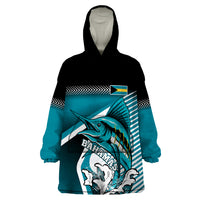Personalised The Bahamas Wearable Blanket Hoodie Bahamian Blue Marlin Special Version - Wonder Print Shop