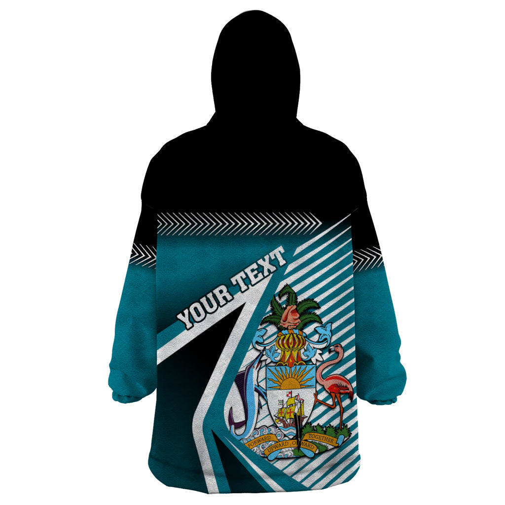 Personalised The Bahamas Wearable Blanket Hoodie Bahamian Blue Marlin Special Version - Wonder Print Shop