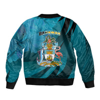 10 July The Bahamas Independence Day Bomber Jacket Bahamian Blue Marlin With Hibiscus - Wonder Print Shop