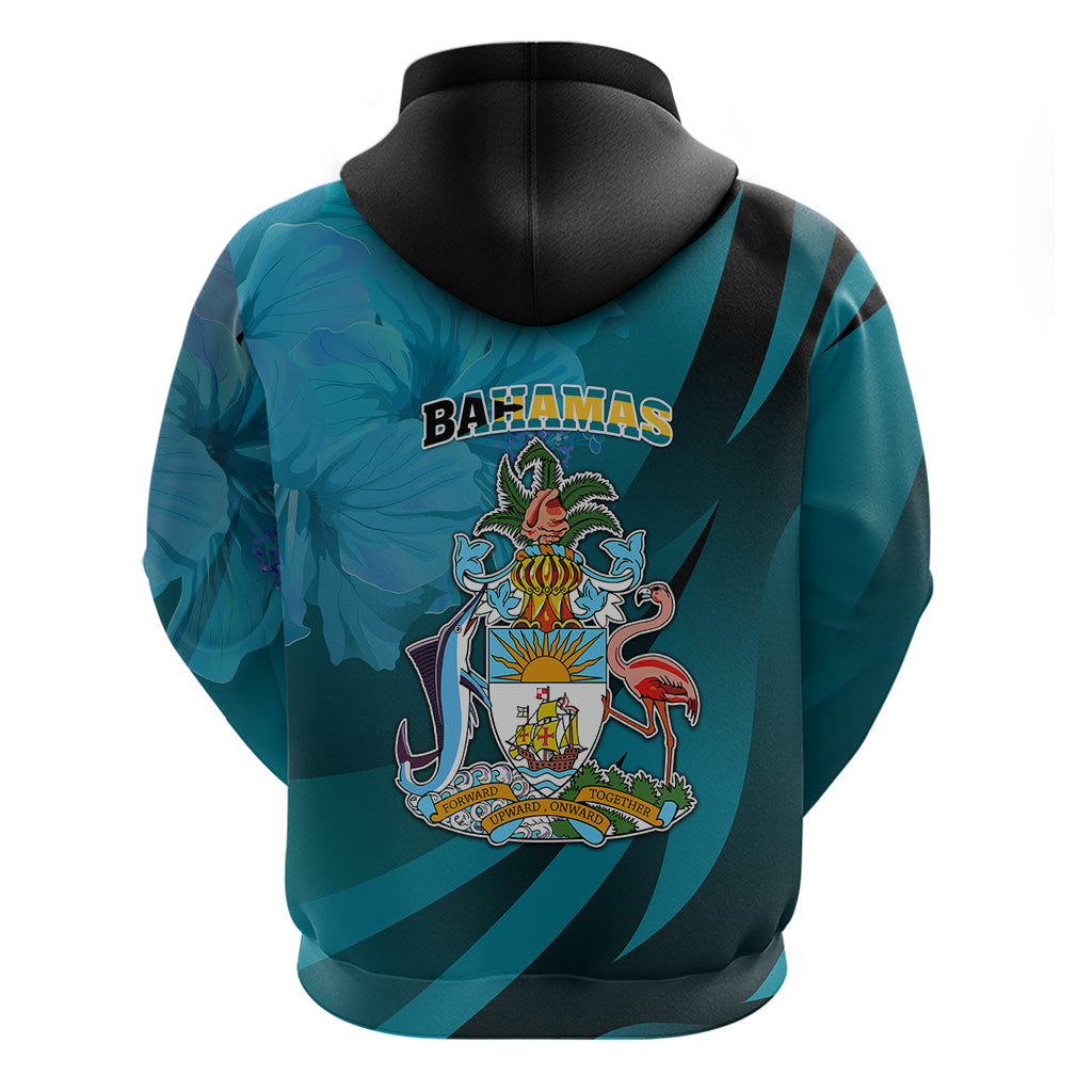10 July The Bahamas Independence Day Hoodie Bahamian Blue Marlin With Hibiscus - Wonder Print Shop