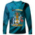 10 July The Bahamas Independence Day Long Sleeve Shirt Bahamian Blue Marlin With Hibiscus - Wonder Print Shop