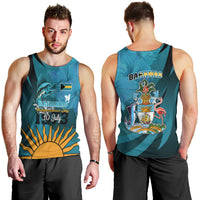 10-july-the-bahamas-independence-day-men-tank-top-bahamian-blue-marlin-with-hibiscus