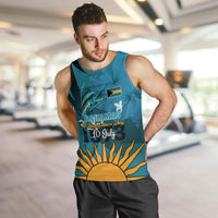 10-july-the-bahamas-independence-day-men-tank-top-bahamian-blue-marlin-with-hibiscus