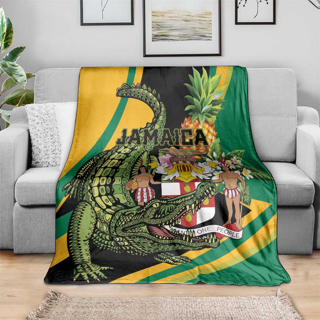 Jamaica Crocodile Blanket Pineapple Tropical Style - Wonder Print Shop