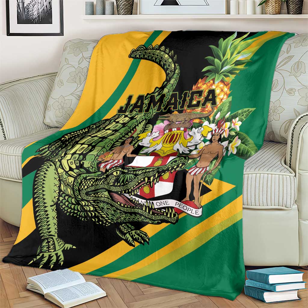 Jamaica Crocodile Blanket Pineapple Tropical Style - Wonder Print Shop