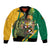 Personalized Jamaica Crocodile Bomber Jacket Pineapple Tropical Style - Wonder Print Shop