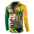 Personalized Jamaica Crocodile Button Sweatshirt Pineapple Tropical Style - Wonder Print Shop