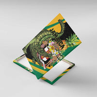 Jamaica Crocodile Canvas Wall Art Pineapple Tropical Style - Wonder Print Shop