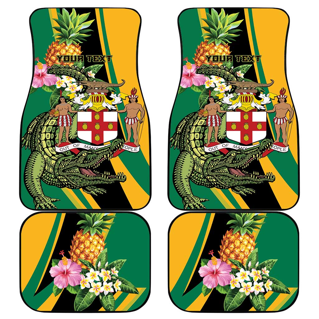 Jamaica Crocodile Car Mats Pineapple Tropical Style - Wonder Print Shop