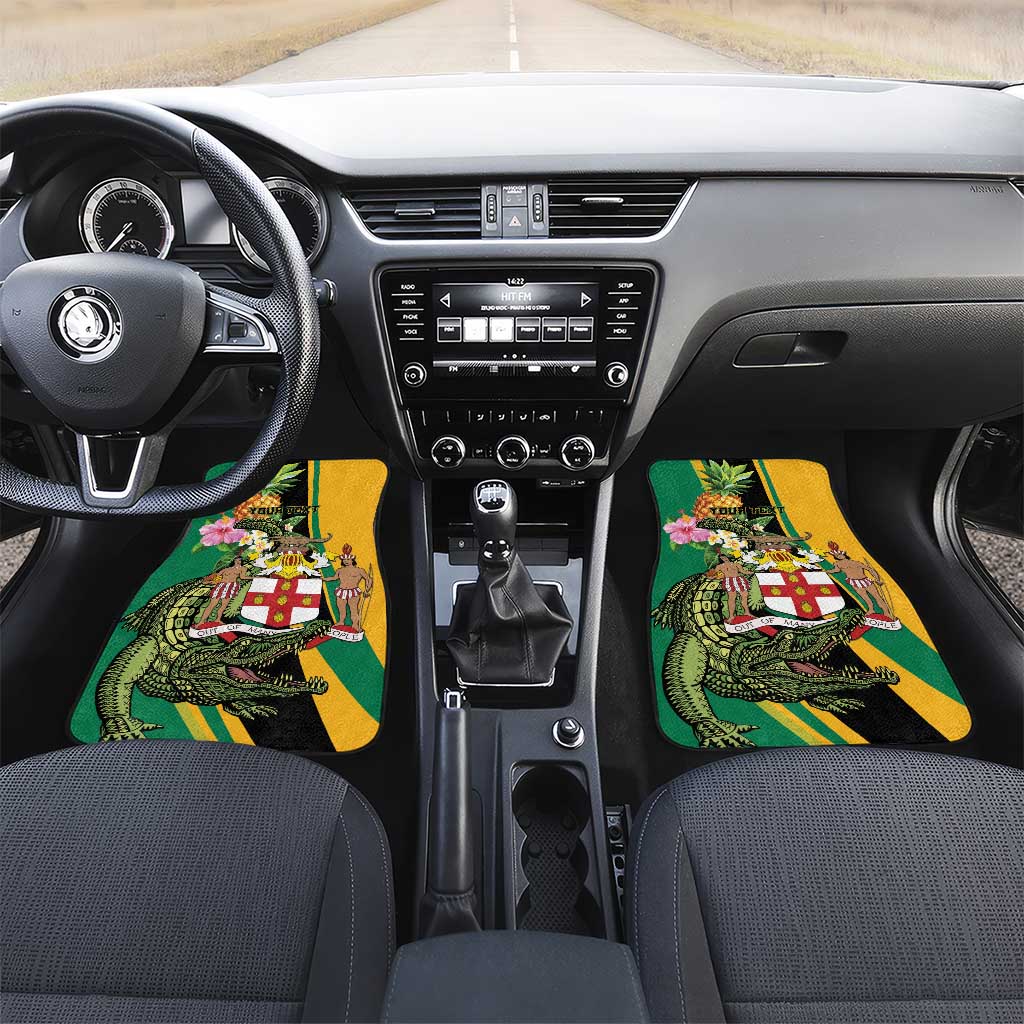 Jamaica Crocodile Car Mats Pineapple Tropical Style - Wonder Print Shop