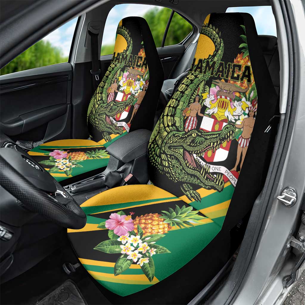 Jamaica Crocodile Car Seat Cover Pineapple Tropical Style - Wonder Print Shop