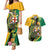 Personalized Jamaica Crocodile Couples Matching Mermaid Dress and Hawaiian Shirt Pineapple Tropical Style - Wonder Print Shop
