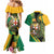 Personalized Jamaica Crocodile Couples Matching Mermaid Dress and Hawaiian Shirt Pineapple Tropical Style - Wonder Print Shop