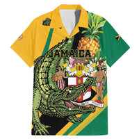 Personalized Jamaica Crocodile Family Matching Mermaid Dress and Hawaiian Shirt Pineapple Tropical Style - Wonder Print Shop
