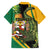 Personalized Jamaica Crocodile Family Matching Tank Maxi Dress and Hawaiian Shirt Pineapple Tropical Style - Wonder Print Shop