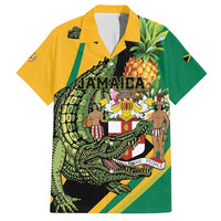 Personalized Jamaica Crocodile Hawaiian Shirt Pineapple Tropical Style - Wonder Print Shop