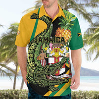 Personalized Jamaica Crocodile Hawaiian Shirt Pineapple Tropical Style - Wonder Print Shop