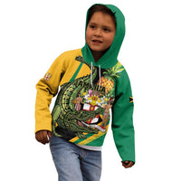 Personalized Jamaica Crocodile Kid Hoodie Pineapple Tropical Style - Wonder Print Shop