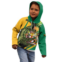 Personalized Jamaica Crocodile Kid Hoodie Pineapple Tropical Style - Wonder Print Shop