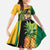 Personalized Jamaica Crocodile Kid Short Sleeve Dress Pineapple Tropical Style - Wonder Print Shop