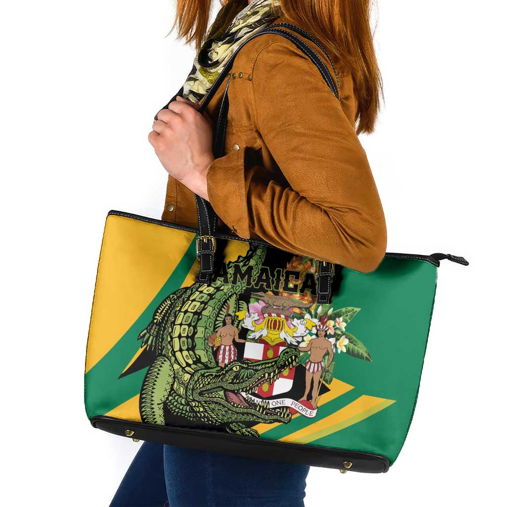 Jamaica Crocodile Leather Tote Bag Pineapple Tropical Style - Wonder Print Shop