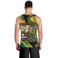 Personalized Jamaica Crocodile Men Tank Top Pineapple Tropical Style - Wonder Print Shop