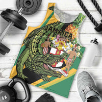 Personalized Jamaica Crocodile Men Tank Top Pineapple Tropical Style - Wonder Print Shop