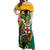 Personalized Jamaica Crocodile Off Shoulder Maxi Dress Pineapple Tropical Style - Wonder Print Shop