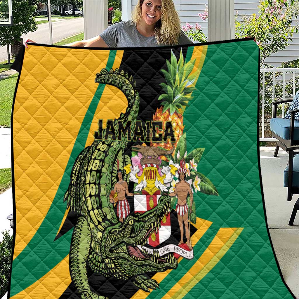 Jamaica Crocodile Quilt Pineapple Tropical Style - Wonder Print Shop