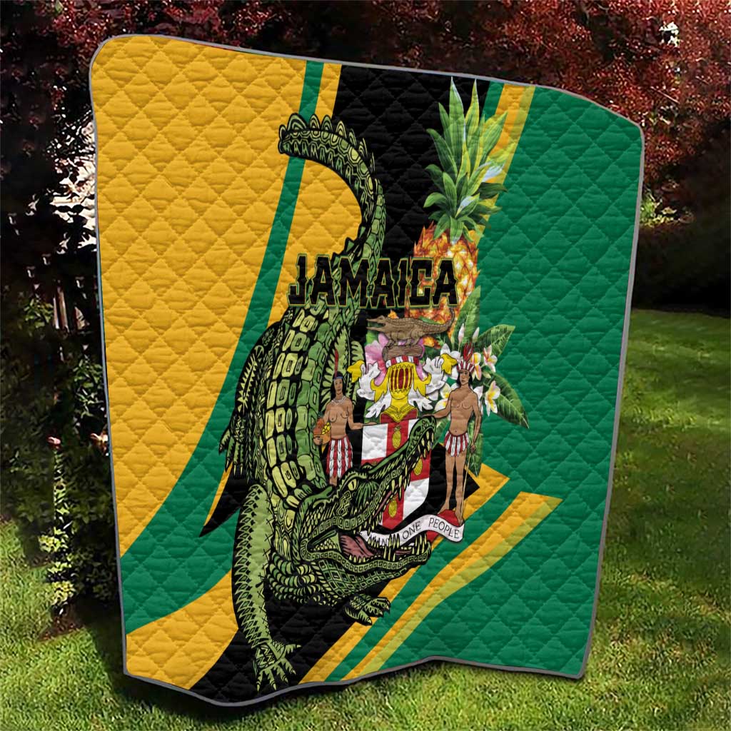 Jamaica Crocodile Quilt Pineapple Tropical Style - Wonder Print Shop