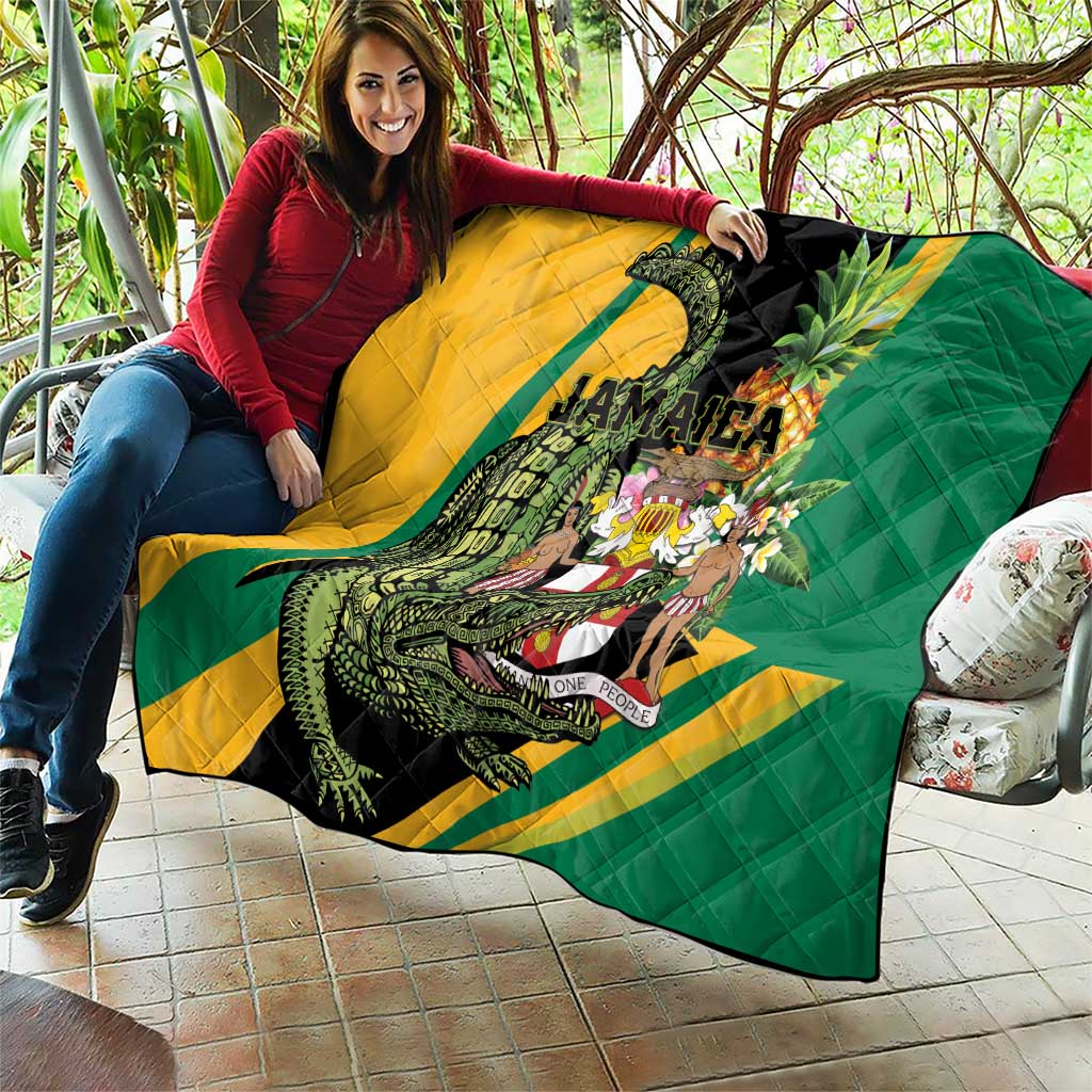 Jamaica Crocodile Quilt Pineapple Tropical Style - Wonder Print Shop