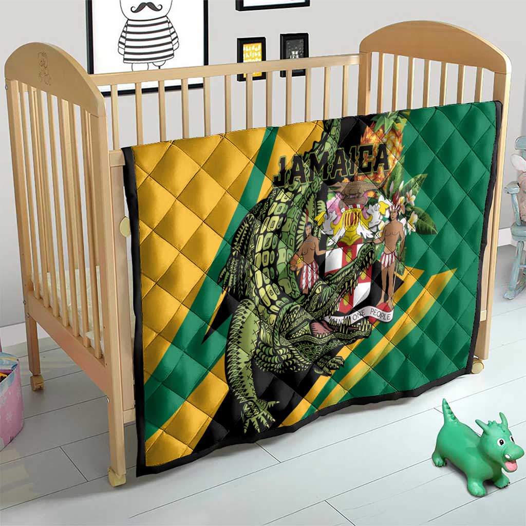 Jamaica Crocodile Quilt Pineapple Tropical Style - Wonder Print Shop
