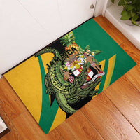Jamaica Crocodile Rubber Doormat Pineapple Tropical Style - Wonder Print Shop