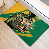 Jamaica Crocodile Rubber Doormat Pineapple Tropical Style - Wonder Print Shop