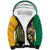 Personalized Jamaica Crocodile Sherpa Hoodie Pineapple Tropical Style - Wonder Print Shop