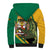 Personalized Jamaica Crocodile Sherpa Hoodie Pineapple Tropical Style - Wonder Print Shop