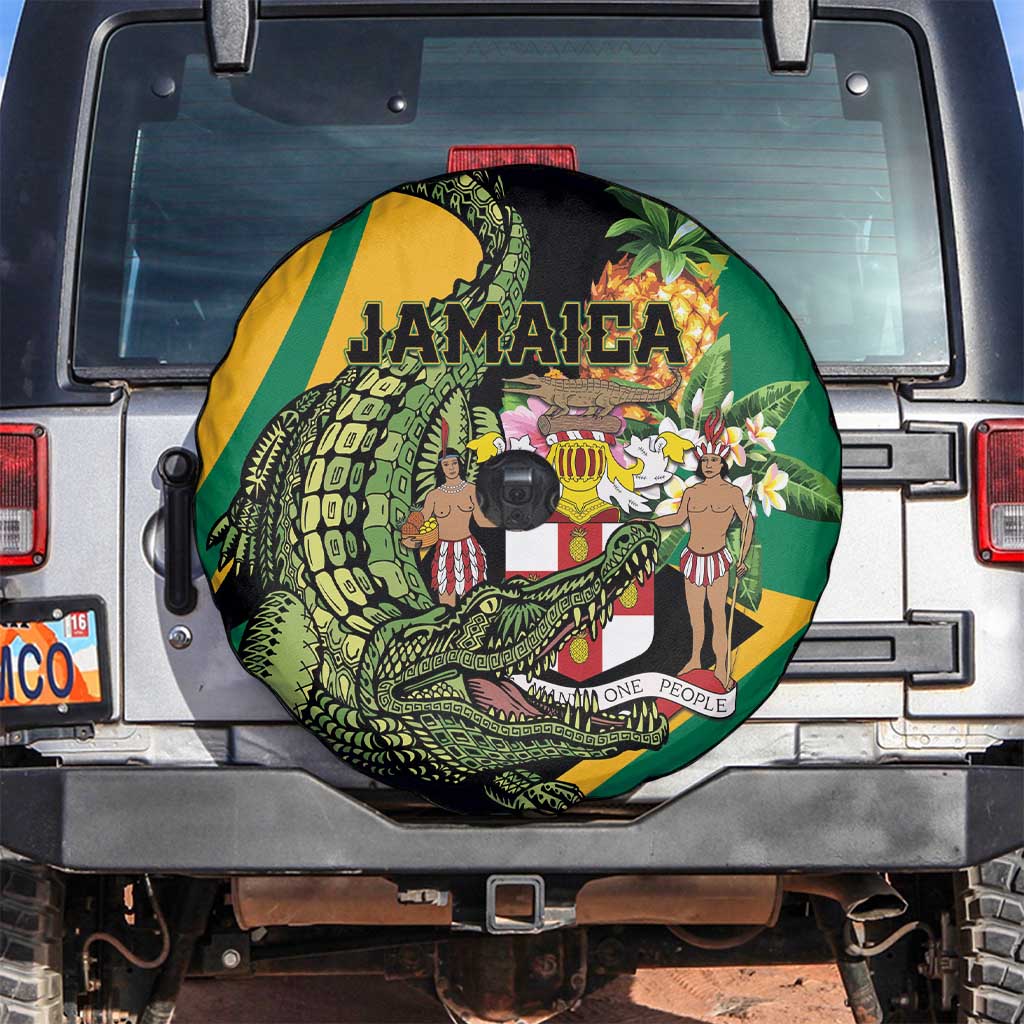 Jamaica Crocodile Spare Tire Cover Pineapple Tropical Style - Wonder Print Shop