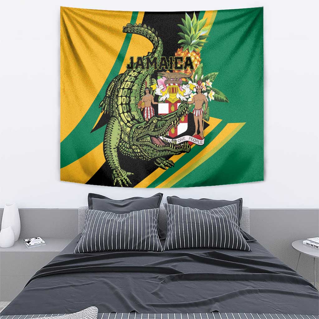 Jamaica Crocodile Tapestry Pineapple Tropical Style - Wonder Print Shop