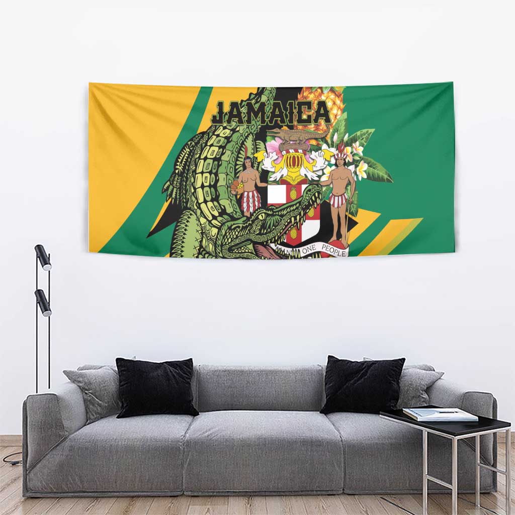 Jamaica Crocodile Tapestry Pineapple Tropical Style - Wonder Print Shop