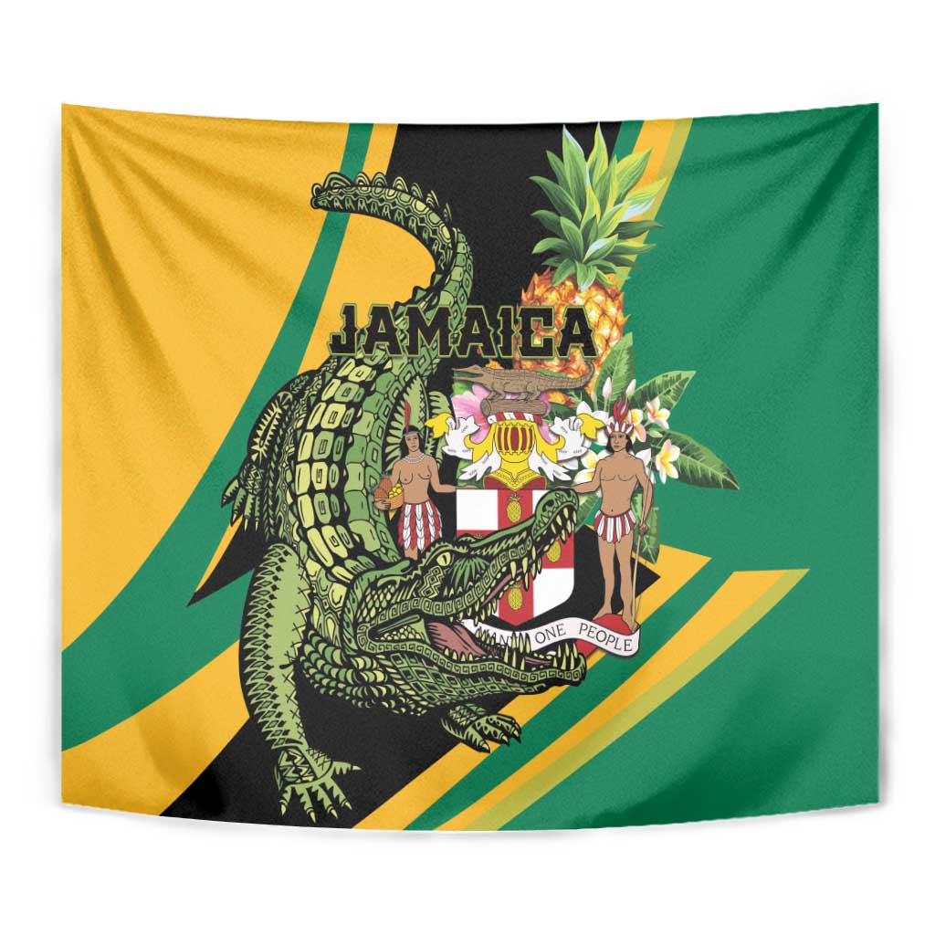 Jamaica Crocodile Tapestry Pineapple Tropical Style - Wonder Print Shop