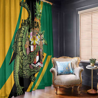 Jamaica Crocodile Window Curtain Pineapple Tropical Style - Wonder Print Shop