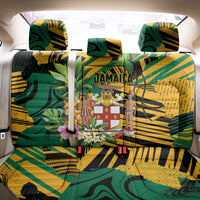 Jamaica Red-billed Streamertail Back Car Seat Cover Pineapple Tropical Style - Wonder Print Shop