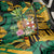 Jamaica Red-billed Streamertail Back Car Seat Cover Pineapple Tropical Style - Wonder Print Shop