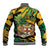 Personalized Jamaica Red-billed Streamertail Baseball Jacket Pineapple Tropical Style - Wonder Print Shop